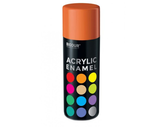 Prekės nuotrauka Dažai aerozoliniai RAL2004 ACRYLIC BIODUR oranžinė 400ml