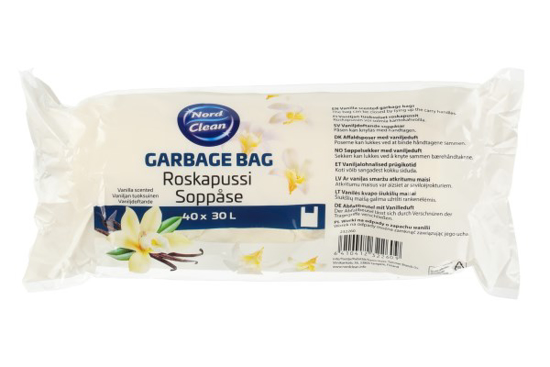 Prekės nuotrauka Maišai šiukšlėms 30l 40vnt kvep.Nord Clean 