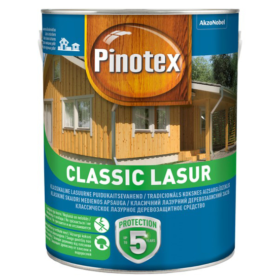 Prekės nuotrauka Medienos impregnantas PINOTEX CLASSIC, 3 l riešutmedis, matinis