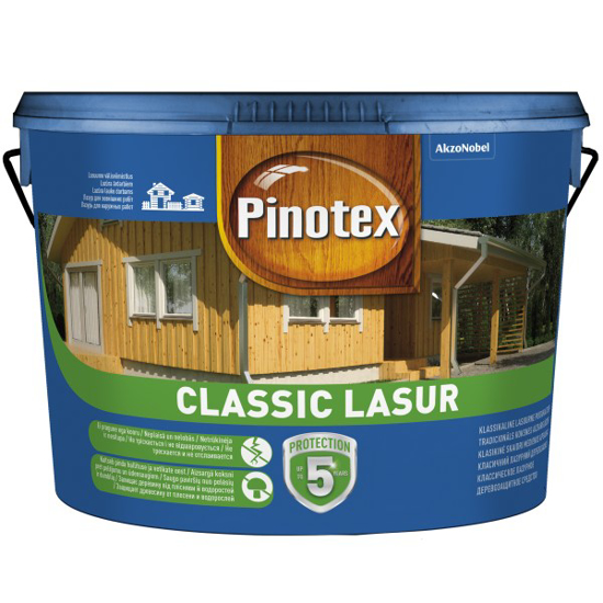 Prekės nuotrauka Medienos impregnantas PINOTEX CLASSIC, 10 l oregonas, matinis IŠPARDUOTA