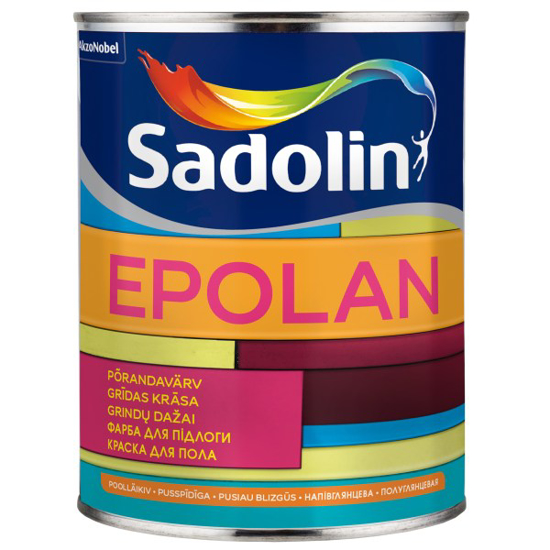 Prekės nuotrauka Grindų dažai SADOLIN EPOLAN, 1 l, BW bazė, balti, pusiau blizgūs