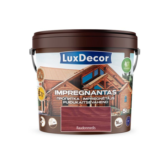 Prekės nuotrauka Impregnantas medienai PRIMACOL LuxDecor 5 l mahon