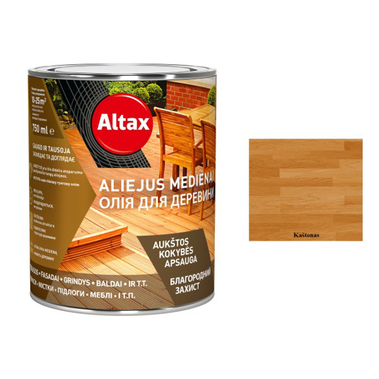 Prekės nuotrauka Aliejus medienai ALTAX Altaxin 0,75 l kaštonas 