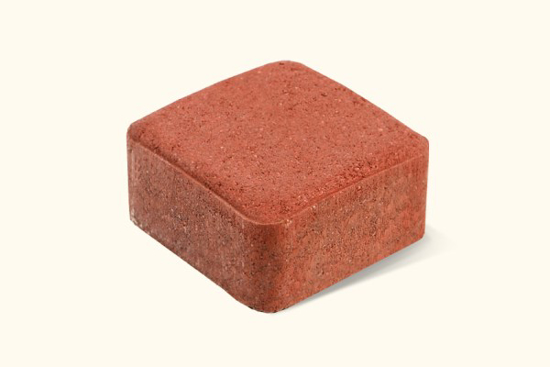 Prekės nuotrauka Trinkelė grindinio GT 19-6 A raudona 118 x 118 x 60 mm