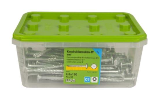 Prekės „Medsraigčiai plokščia galva 6x120 mm C1 T30 50 vnt Essve IŠPARDUOTA“ paveikslėlis