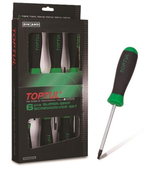 Prekės „Rinkinys atsuktuvų 6 vnt. Torx Toptul“ paveikslėlis