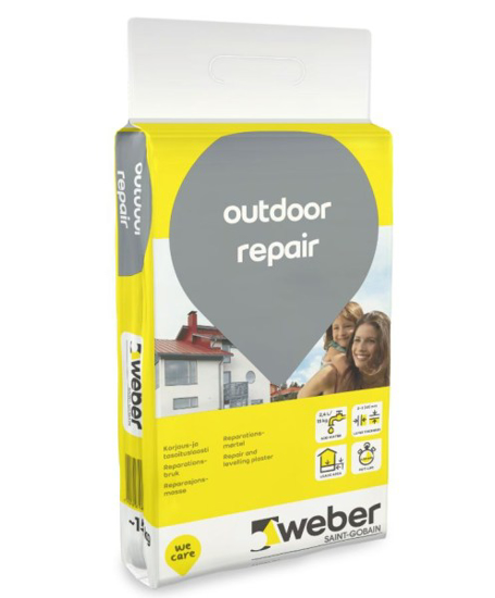 Prekės nuotrauka Remontinis mišinys WEBER Outdoor Repair, 15 kg