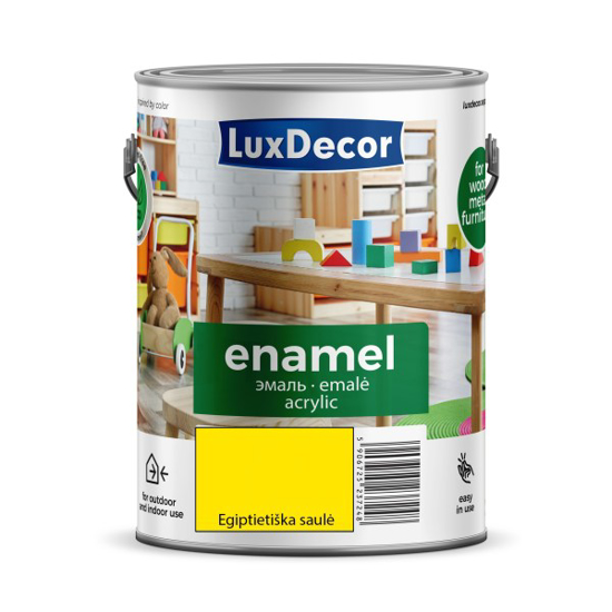 Prekės nuotrauka Akrilinė emalė LuxDecor blizgi, (18) egipto saulė, 2,2L