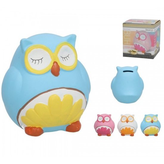 Prekės nuotrauka Taupyklė keramik. pelėda 12*11cm Decor