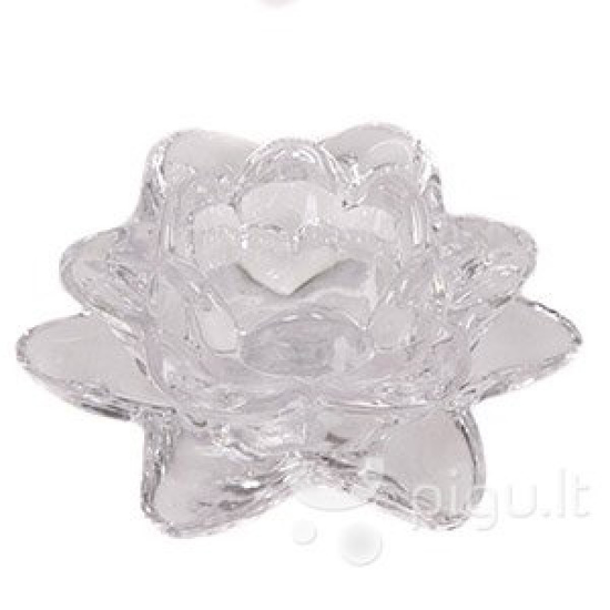 Prekės nuotrauka Žvakidė stikl.11.5*5cm LOTUS