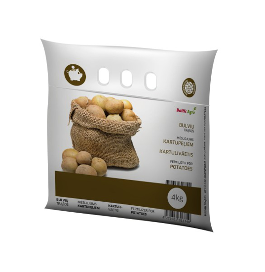 Prekės nuotrauka Kompleksinės trąšos bulvėms praturtintos kalciu, magniu bei siera 4 kg