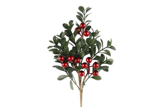 Prekės nuotrauka Šakelė raudonomis uogomis  Branch Kapel, 25 cm