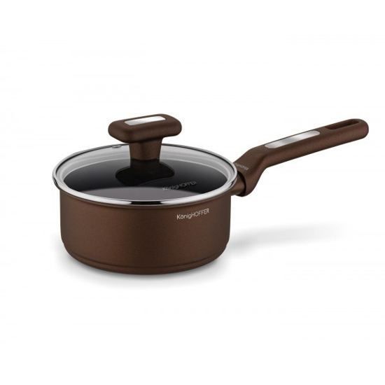 Prekės nuotrauka Puodas 16cm 1.4L neprid. indukc.ilga rankena RENO