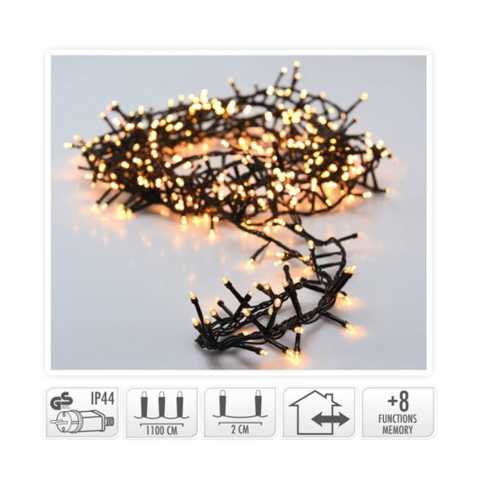 Prekės nuotrauka Kalėdinė girlianda 560 LED WW 11m Xmas