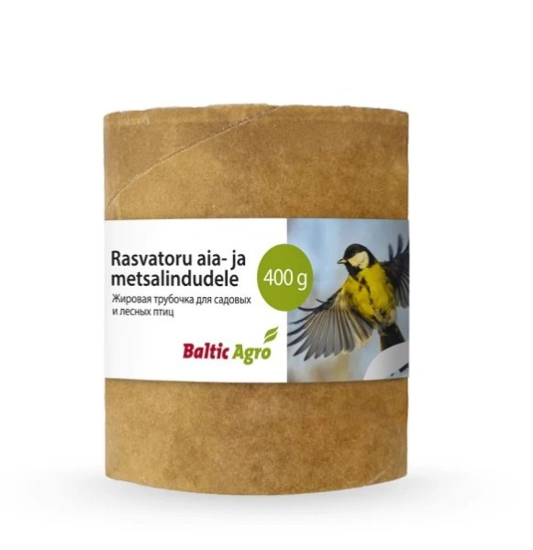 Prekės nuotrauka Pakabinamas laukinių (sodo) paukščių lesalas „Fat tube“ 400 g