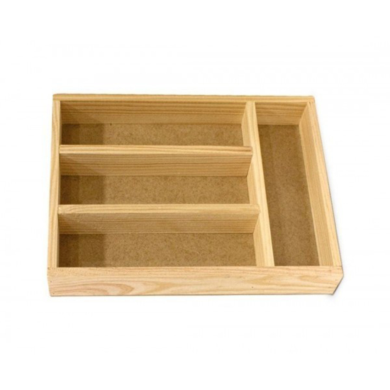 Prekės nuotrauka Dėklas stalo įrankiams med. 32*22*4.5cm VETA
