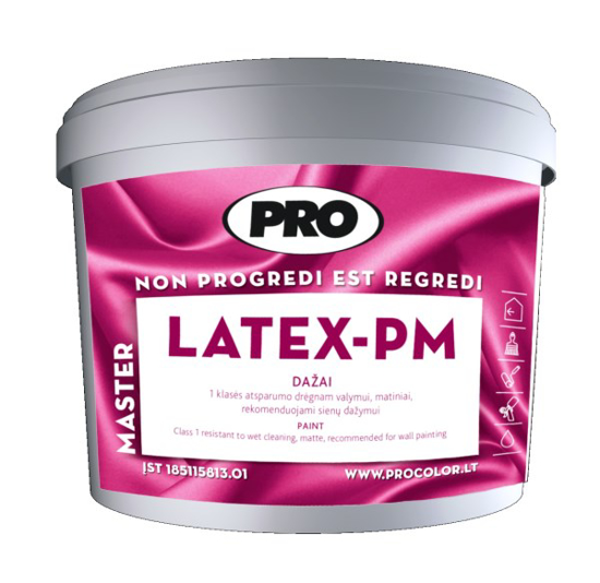 Prekės nuotrauka Dažai akriliniai LATEX-PM 3 l PRO