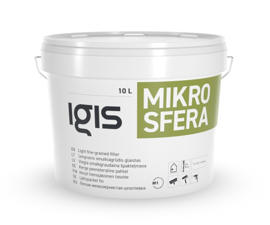 Prekės nuotrauka Glaistas statybinis vidaus darbams IGIS Mikrosfera 10 l