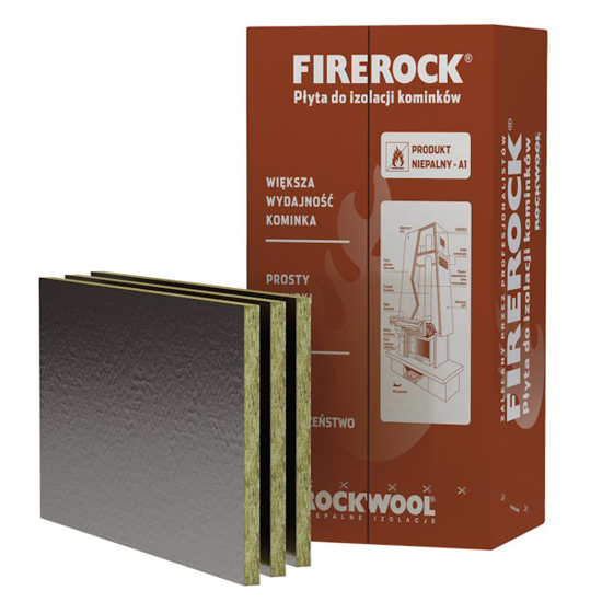 Prekės nuotrauka Akmens vatos plokštė ROCKWOOL FIREROCK, 1000x600x30 mm / 0,6 m²