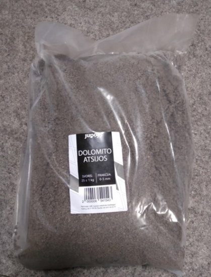 Prekės nuotrauka Atsijos dolomito, frakcija 0-5 mm 25 kg