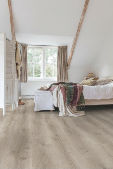 Prekės nuotrauka Laminuotos grindys Quick-Step, Ąžuolas Šukuotas pilkas "DESERT", MJ3552, 2050x240x9,5mm, 32 klasė, Majestic HydroSeal kolekcija