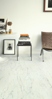Prekės nuotrauka Vinilinės grindys Quick Step, Luna marble white, SGTC20305, 609,6x609,6x2,5mm, 33 klasė, klijuojamas, Blush kolekcija