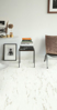 Prekės nuotrauka Vinilinės grindys Quick-Step, Carrara marmuras baltas, AVSTU40136, 610x303x4+1mm, 33 klasė, su užraktu ir su paklotu, Oro kolekcija