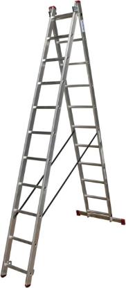 Prekės „Kopėčios aliuminės 2 x 11 pakopų 3,1 x 5,3 x 6,2 m Corda Krause“ paveikslėlis