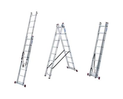 Prekės „Kopėčios aliuminės 2 x 11 pakopų 3,1 x 5,3 x 6,2 m Corda Krause“ paveikslėlis