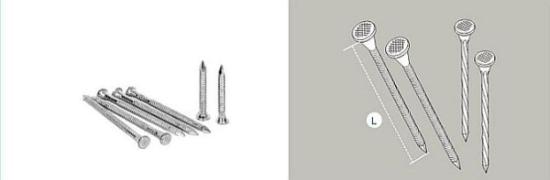 Prekės „Vinys cinkuotos rievėtos 4,2x50 mm“ paveikslėlis
