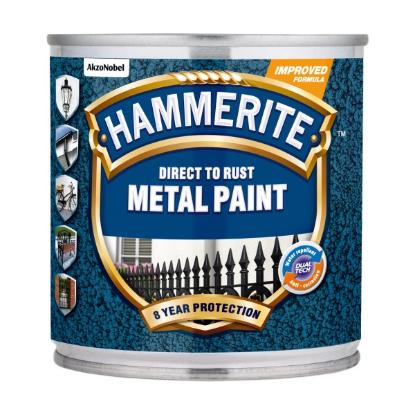 Prekės „Antikoroziniai dažai HAMMERITE HAMMERED, 250 ml, rudos sp., kaldinto metalo efekto“ paveikslėlis