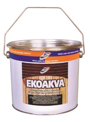 Prekės „Lakas akrilinis vandeniu skiedžiamas Ekoakva 2,7 l“ paveikslėlis