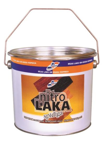 Prekės „Lakas baldinis nitroceliuliozinis NITROLAK blizgantis 2,7 l“ paveikslėlis
