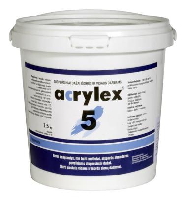 Prekės „Dažai vidaus darbams matiniai Acrylex-2 1,5 kg“ paveikslėlis