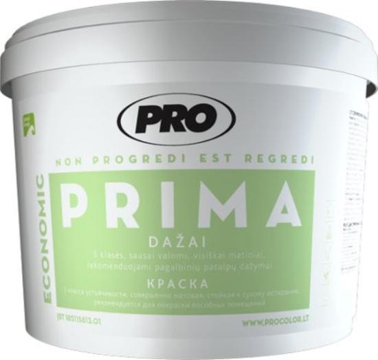 Prekės „Dažai dispersiniai matiniai PRO PRIMA 10 l“ paveikslėlis