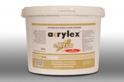 Prekės „Dažai vidaus darbams matiniai Acrylex-Extra 7,5 kg“ paveikslėlis