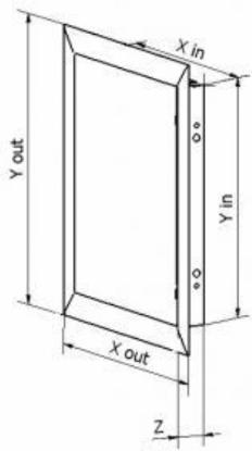 Prekės „Durelės revizinės RD 200 x 400 mm baltos“ paveikslėlis