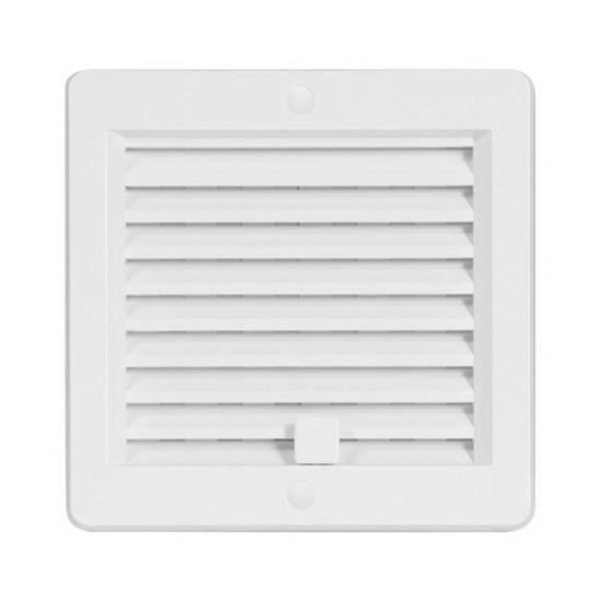 Prekės „Grotelės ventiliacinės su žaliuzi plastikinės 150 x 150 mm VM150150U Haco“ paveikslėlis