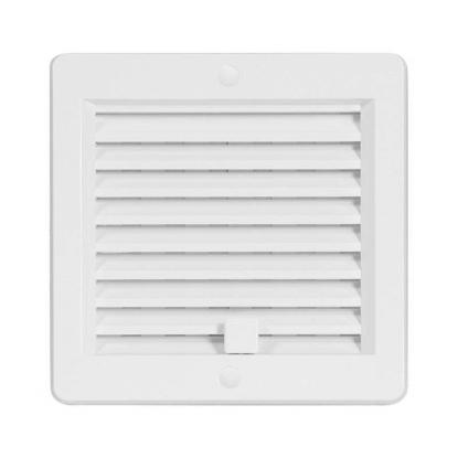 Prekės „Grotelės ventiliacinės su žaliuzi plastikinės 150 x 150 mm VM150150U Haco“ paveikslėlis