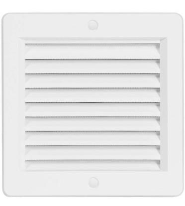 Prekės „Grotelės ventiliacinės su tinkleliu plastikinės 150 x 200 mm VM150200 Haco“ paveikslėlis