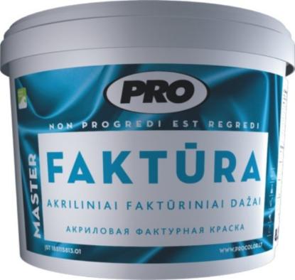 Prekės „Dažai dispersiniai faktūriniai FAKTŪRA C400 17 kg 10 l PRO“ paveikslėlis