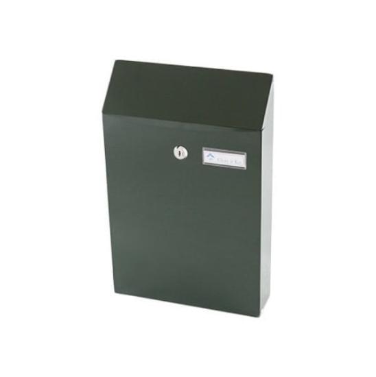 Prekės „Dėžutė pašto PD950 tamsiai žalios spalvos 380x250x70 mm“ paveikslėlis