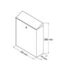Prekės „Dėžutė pašto PD950 tamsiai žalios spalvos 380x250x70 mm“ paveikslėlis