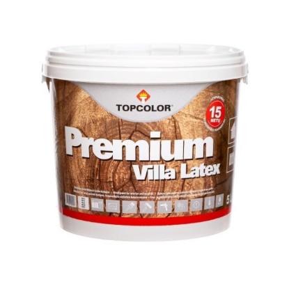 Prekės „Dažai medienai Villa Latex 5 l balta TOPCOLOR“ paveikslėlis