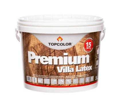 Prekės „Dažai medienai VILLA LATEX geltoni 3 l TOPCOLOR“ paveikslėlis