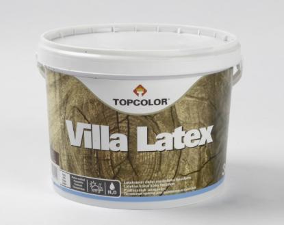 Prekės „Dažai medienai pusiau matiniai VILLA LATEX (R) 3 l TOPCOLOR“ paveikslėlis