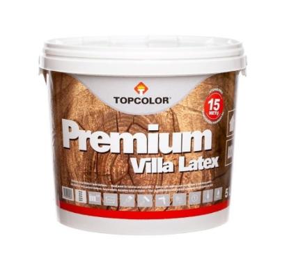 Prekės „Dažai medienai VILLA LATEX rudi 5 l TOPCOLOR“ paveikslėlis
