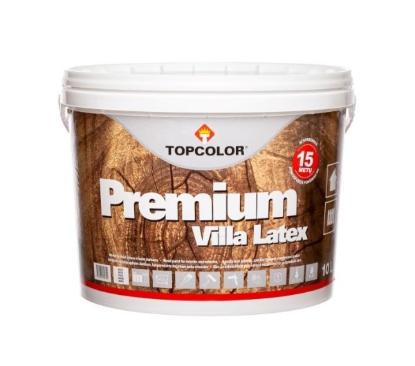 Prekės „Dažai medienai VILLA LATEX rudi 10 l TOPCOLOR“ paveikslėlis