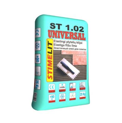 Prekės „Klijai plytelių elastingi STIMELIT ST1.02 UNIVERSAL 25 kg“ paveikslėlis