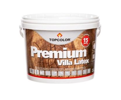 Prekės „Dažai dispersiniai TOPCOLOR VILLA LATEX žali 3 l“ paveikslėlis